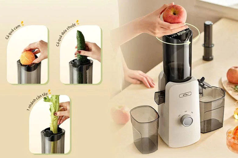 Máy ép chậm Bear SJ-4H01U